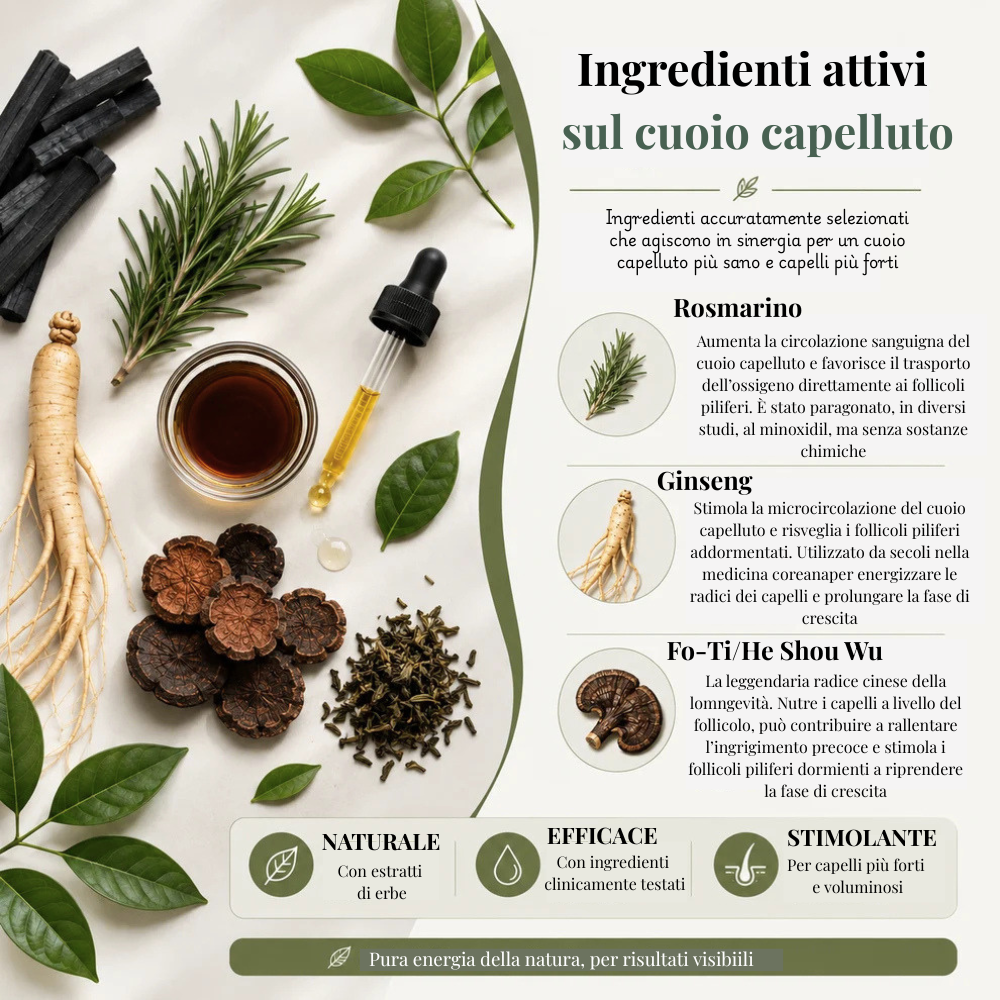 Rinascita Botanica | Trattamento solido Rinforzante e Anti-caduta